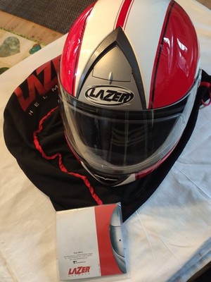 Motorradhelm Lazer MK II Rot Weiß Gr. S Fal Air System