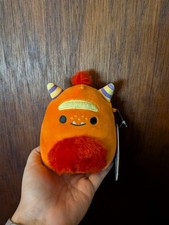 2023 Squishmallows 4.5  Ernest Orange Monster Halloween Squad Plush Squishmallow