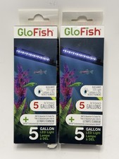 2 GloFish LED Lights For 5 Gallon Aquarium-Blue And White LEDs- MODEL AQ-78657