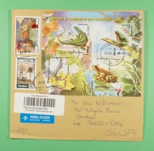 DR WHO 2001 ROMANIA S/S REGISTERED AIRMAIL CLUJ R35925