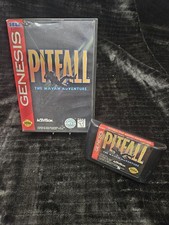 Pitfall: The Mayan Adventure (Sega Genesis, 1994) Game, Case, Manual 🔥 