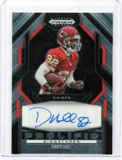 Panini 2025 Prizm Black Prolific Signatures Autograph Dante Hall #PS-DHL Chiefs