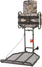 Deluxe Hang-On Tree Stand Chair for Hunting Cushioned Seat Camo
