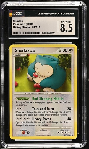Snorlax graded CGC 8.5 for sale on eBay