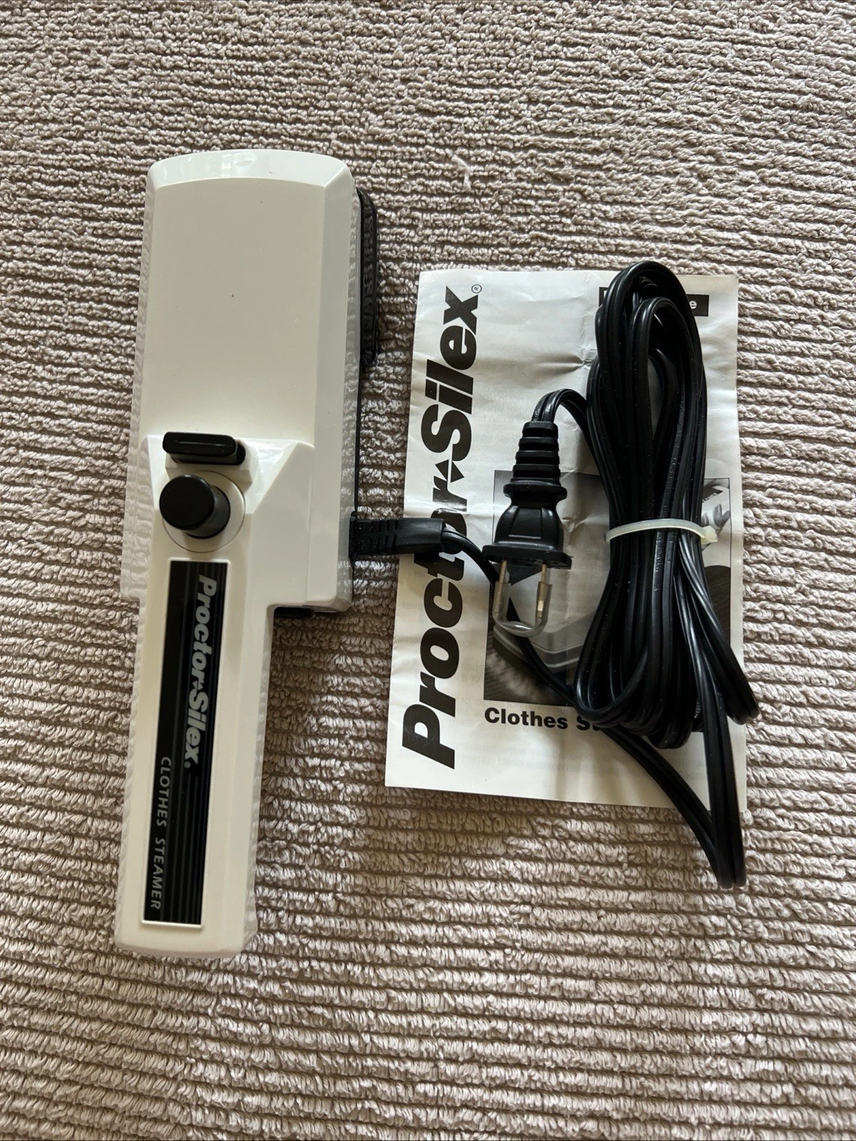 Vintage Proctor Silex Travel Clothes Steamer Handheld Portable Compact Electric