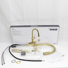 New Kohler Koi - R22940-SD-2MB - Vibrant Brushed Moderne Brass Kitchen Faucet
