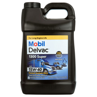 Mobil Delvac 1300 Super Heavy Duty Premium Synthetic Blend Diesel Engine Oil 15W