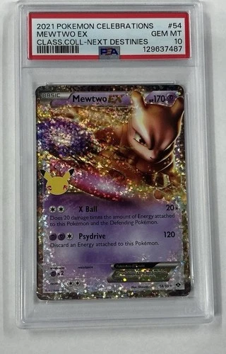 2021 POKEMON CELEBRATIONS CLASSIC COLLECTION #54 MEWTWO EX PSA 10