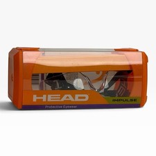 HEAD Rave Goggles 988047 Silver  Black Racquetball Glasses NIB
