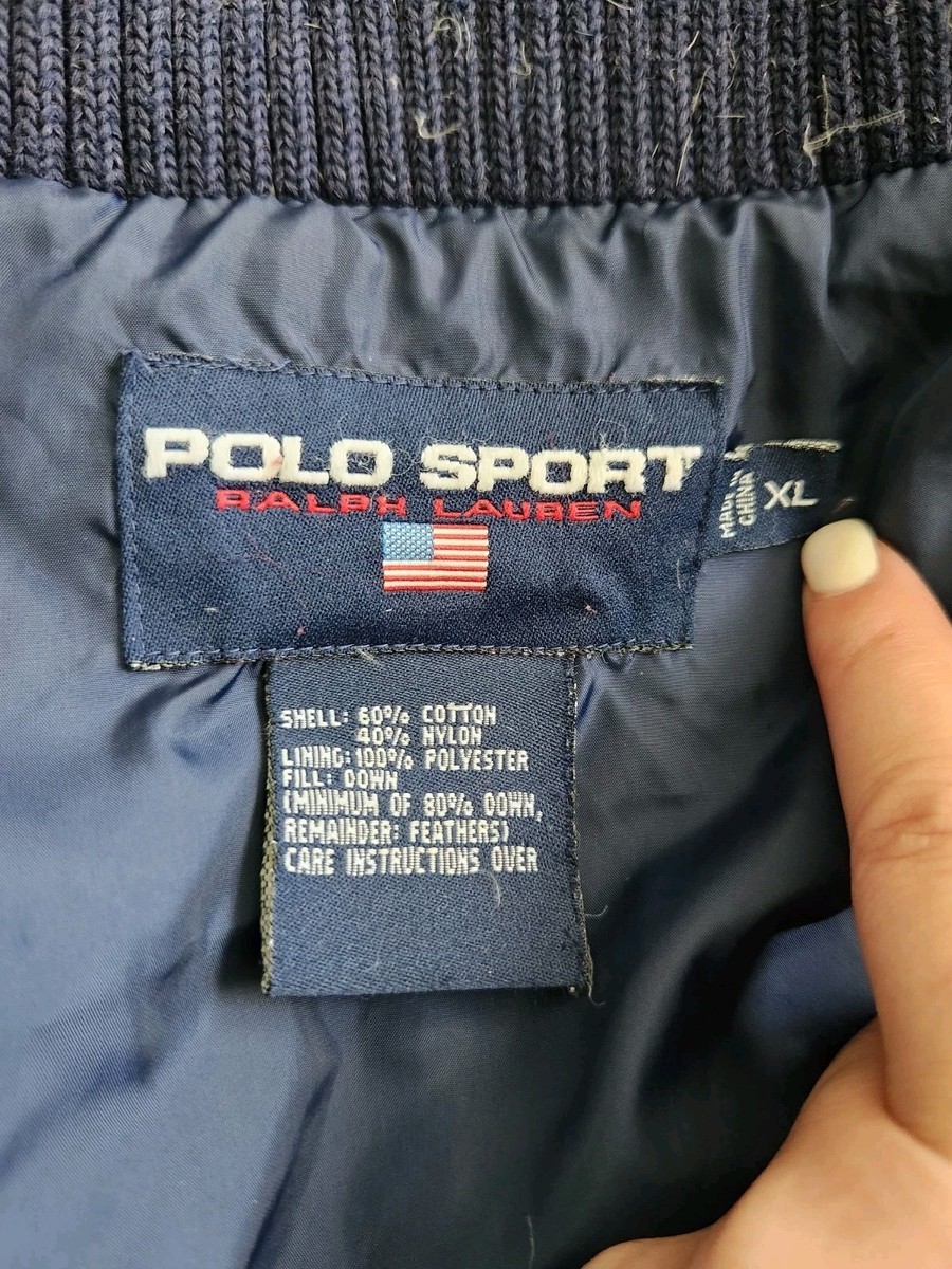 Vintage 90s Polo Jeans Ralph Lauren Down Puffer Jacket