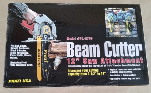 Prazi 12" Beam Cutter For Non-Worm Drive 7-1/4" Circular Saws Cut beam to 12 "
