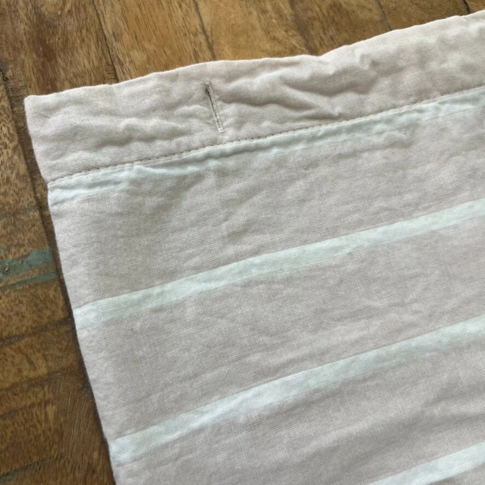 Cortina de Ducha Umbral Rosa/Blanco Rayas Tela Tejida Paño Estándar 34.5x35 Foto 4 de 4