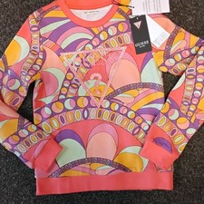 SALE NEW GUESS CROPPED STYLE GIRLS SWEATSHIRT STYLE J3GQ01 SIZE 7 YEARS 14 YEARS