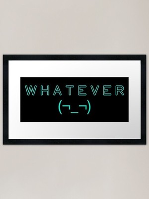 Was auch immer gerahmter Kunstdruck gerahmtes Wandbild Poster Leinwanddruck Bild
