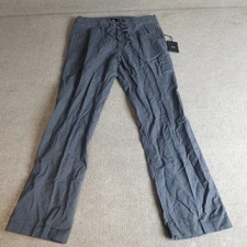 Onia Mens Pants Large Gray Collin Drawstring Linen Blend NEW