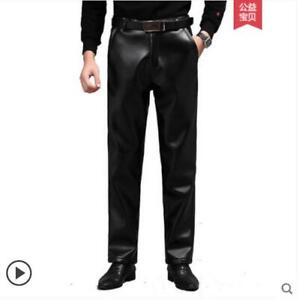 leather pants loose fit