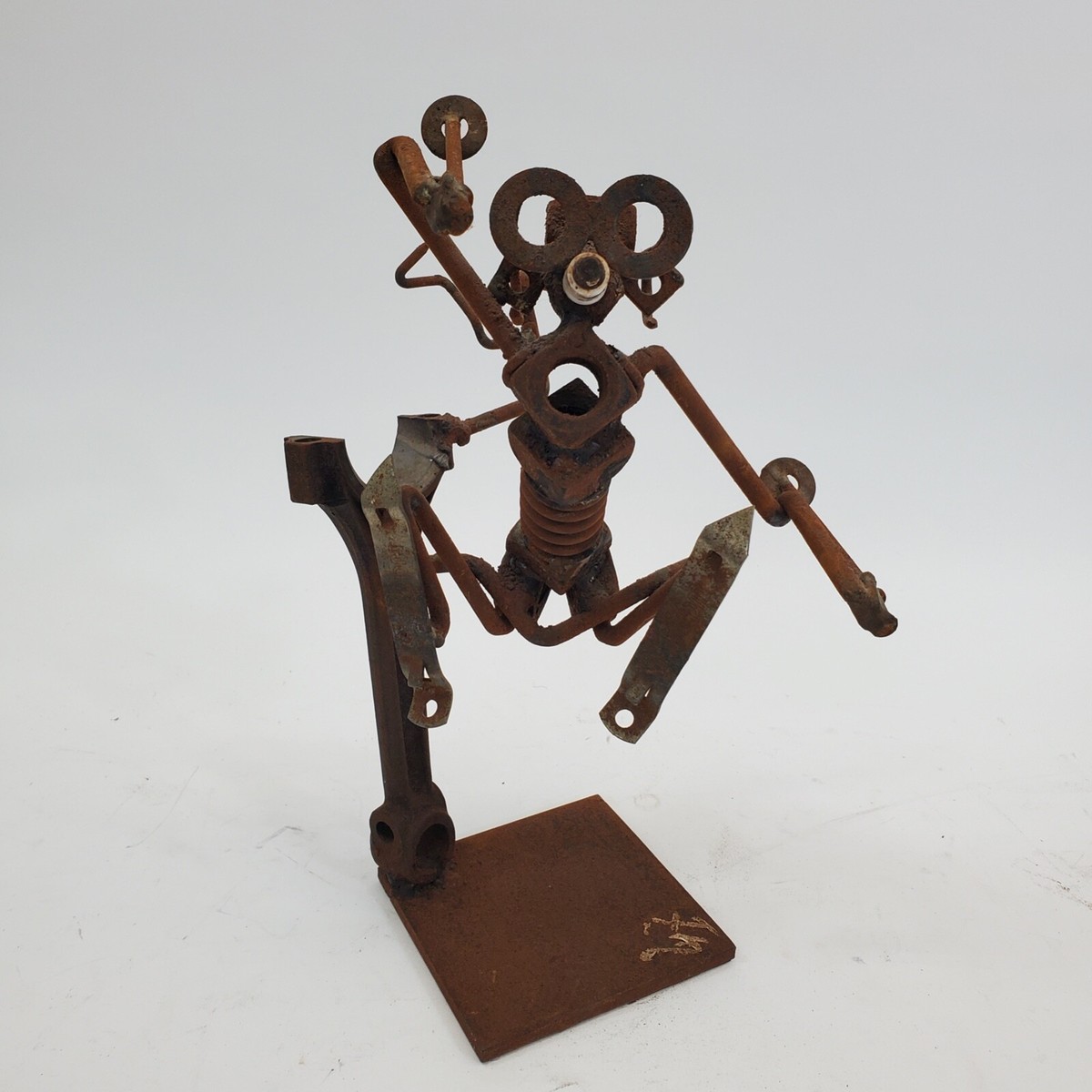 LYFT 【完売品】VINTAGE STATUE Y GRAPHIC Vintage Dexter Think Welded Metal Found/Folk Art Skier Jump Flying