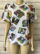 MTV Music Television UNISEX Multicolor Tee Shirt Short Sleeve Top Blouse Size L