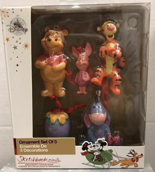 Disney Winnie The Pooh Sketchbook Mini Ornament Set for sale online eBay
