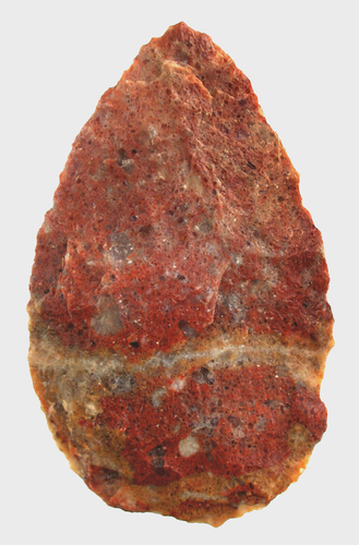Paläolithikum Ausgezeichnete Balttspitze des Homo sapiens Erg Murzuq 4310