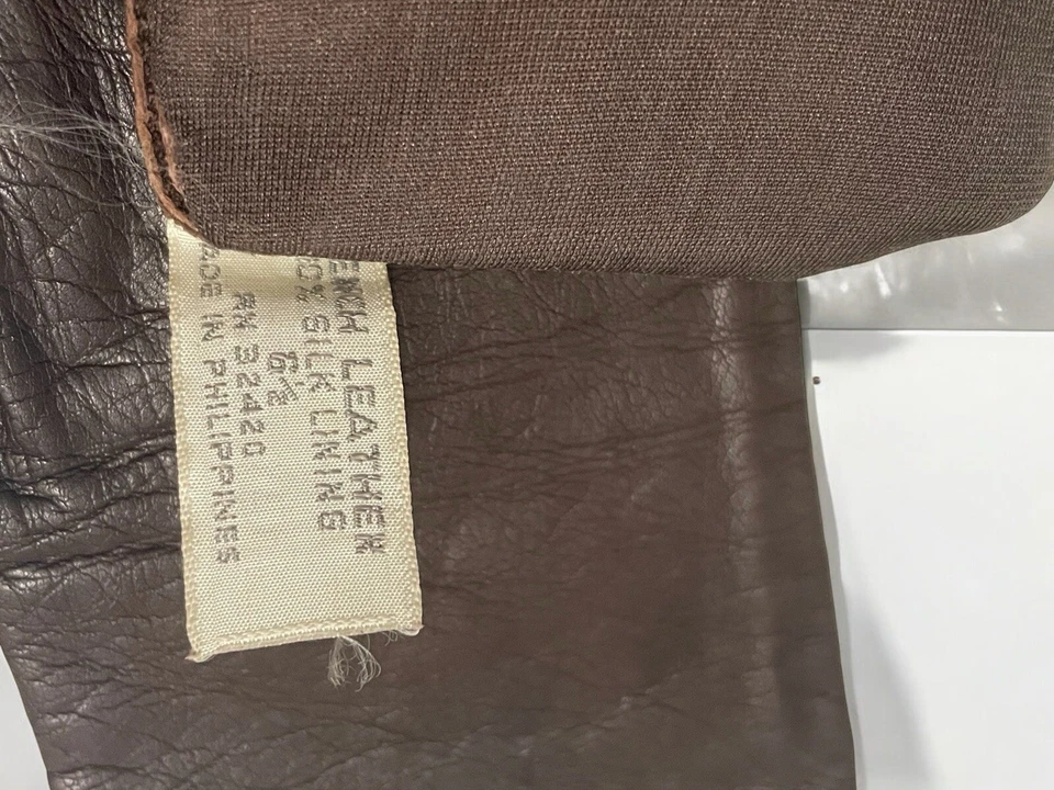 Guantes de conducción Van Raalte para mujer talla 6,5 vintage de cuero francés forro de seda Foto 3 de 3