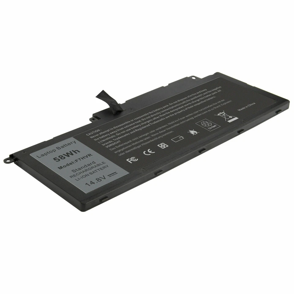 Bateria 58Wh-14.8V F7HVR para Dell Inspiron 17 7000 7737 7746 14 15 15r 5545 rápida - Imagem 4 de 4