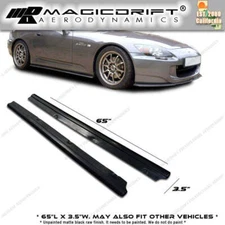 65 x 3.5 UNIVERSAL JDM DOWNFORCE STYLE SIDE SKIRTS STEP EXTENSION LIP SPLITTERS