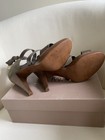 J crew Medina heels In Leather And Suede. Womens Size 9 1/2. Boulder Grey. NIB. — photo 5
