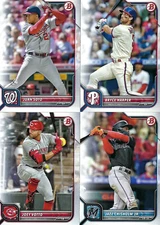 2022 Bowman Baseball base singles 1-100