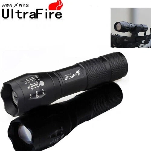 2PCS Ultrafire 90000LM T6 LED -Super Bright zoom Flashlight 5 Modes Lamp Torch - image 2 of 4