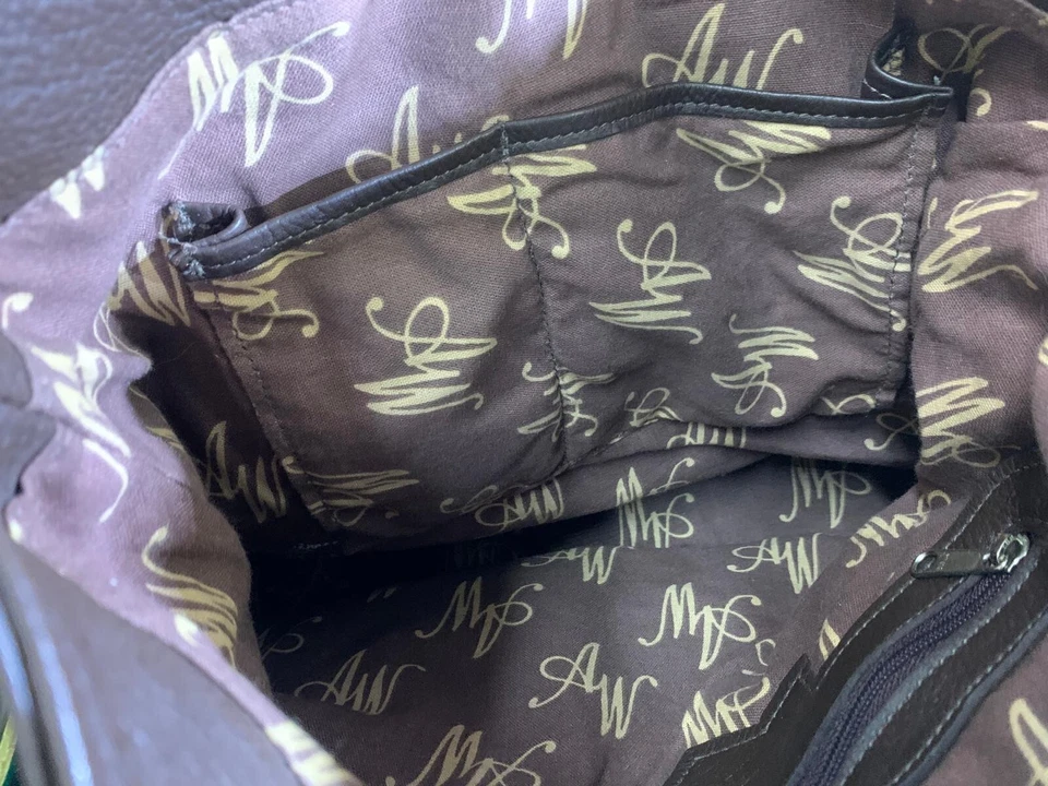 Bolso de mano American West cuero de vaca genuino, auténtico, precio de venta sugerido por el fabricante $398 ¡extra limpio! ¡Gran oferta! Foto 4 de 4