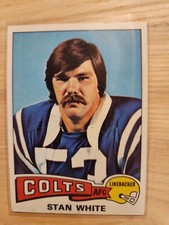 1975 Stan White Colts Topps Card 144 Free Shipping