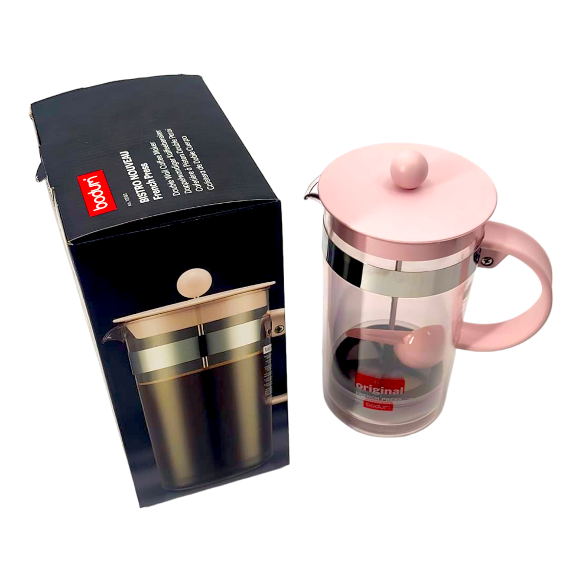 Bodum French Press Pink Pink 1L 1000ml Coffee Maker Cups