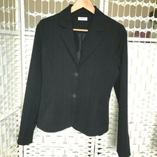 Orsay Black Pinstripe Jacket UK 8 Tailored Li...