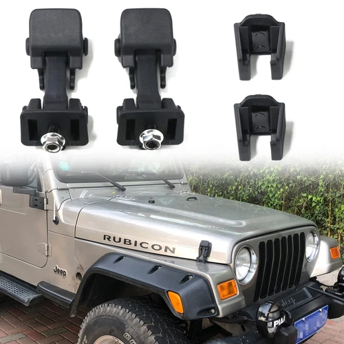 Oem Tj Hood Latches Original Factory Hood Latch Kit For 19972006 Jeep Wrangler T - Picture 1 of 7