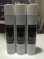 3 PACK Calista Embellish Finishing Hairspray Style-Finish-Hold - 10 oz New