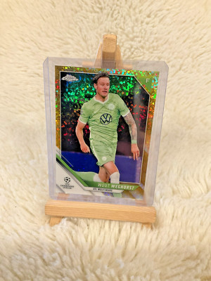 Topps Chrome 2021/22 Champions League Wout Weghorst #91 /50 Gold Mini Diamond