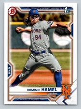 2021 Bowman #BD-60 Dominic Hamel   New York Mets