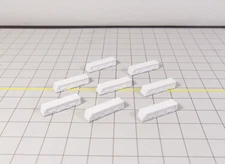 8x AIRPORT BUS SET GSE Ground Service Equipment Models 1:400 Scale Diorama