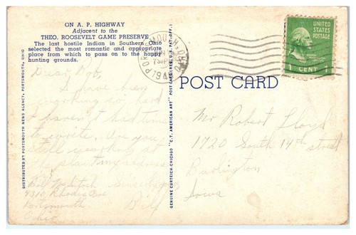 Lotto 8 cartoline d'epoca Ohio bordo bianco spedite e UNP divise sul retro - Foto 6 di 16