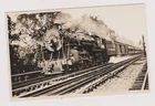 Vintage Animated Steam Locomotive Photo, Railroad Photographs, Rare Old Postcard ✨