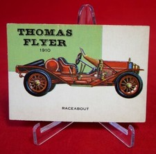 Thomas Flyer 1910 Raceabout Topps 1954 Trading Card #65 VG
