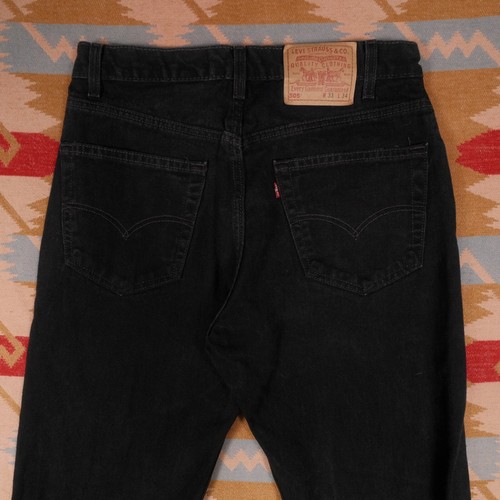 Vintage Levis Jeans 505 Regular Fit Men's 30x33 Black Denim Straight Leg Y2K - Picture 16 of 18