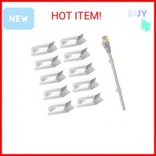 Coopache Ethernet Cable Clips Adhesive, Wire Clips Holder, Self Adhesive Wire Cl