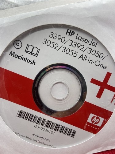 HP Laserjet 3390 3392 3050 3052 3055 All-In-One Install Setup Driver CD For Mac - Picture 3 of 3
