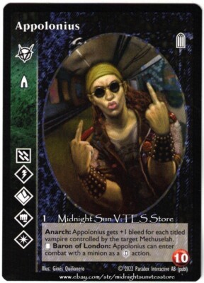 Appolonius Advanced Brujah Anthology I 2022 BCP V:TES VTES Vampire CCG