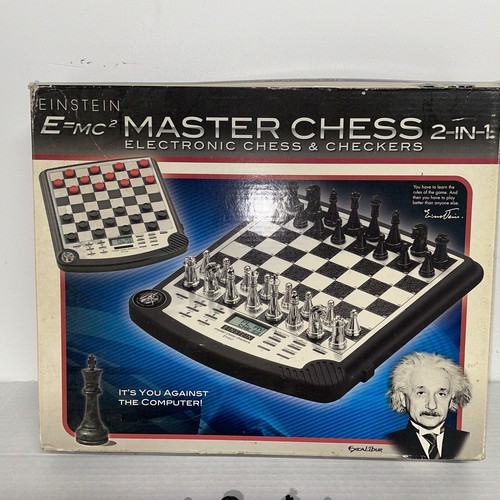 Excalibur Electronics Einstein E=mc2 Master Chess & Checkers Complete No Manual - Picture 5 of 5