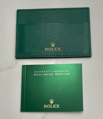 #ad Authentic Rolex Card Papers Holder Guarantee Manual Worldwide Booklet CLEAN $43.00