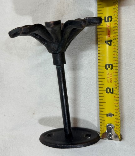 10 Daisy Flower Metal Curtain Holdback Tie Backs • Cast Iron Black - Picture 14 of 16