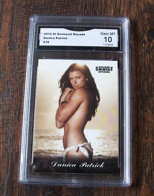 NASCAR Danica Patrick Sports Illustrated TOPLESS Swimsuit Card GMA GEM MINT 10